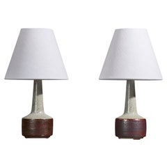 Per Linneman-Schmidt, Tischlampen, Steingut, Palshus, Dänemark, 1960er Jahre