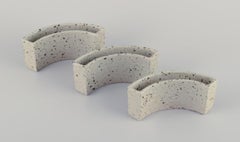 Per Linnemann-Schmidt for Palshus, Denmark. Three rare ceramic vases. Ca 1970