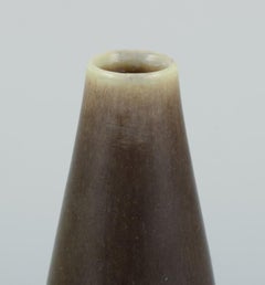 Per Linnemann-Schmidt for Palshus. Slender ceramic vase with hare fur glaze