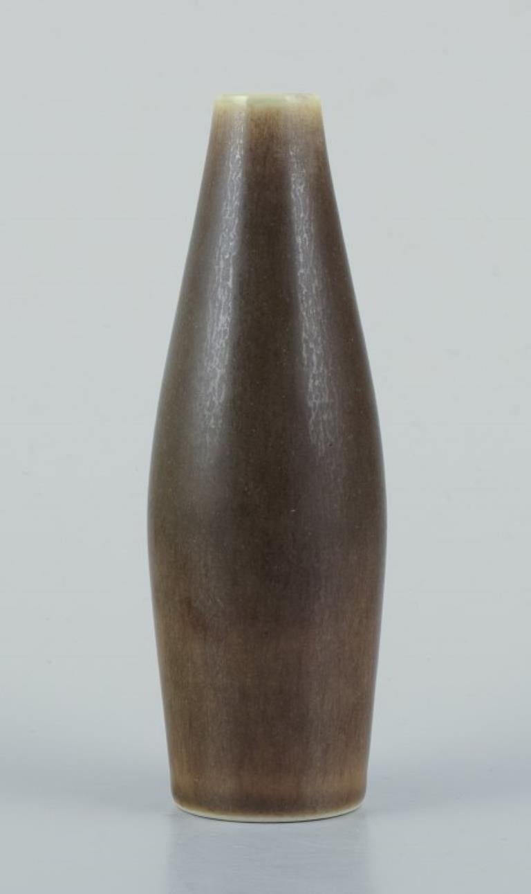 Danese Per Linnemann-Schmidt per Palshus. Vaso sottile in ceramica con smalto di pelliccia di lepre in vendita
