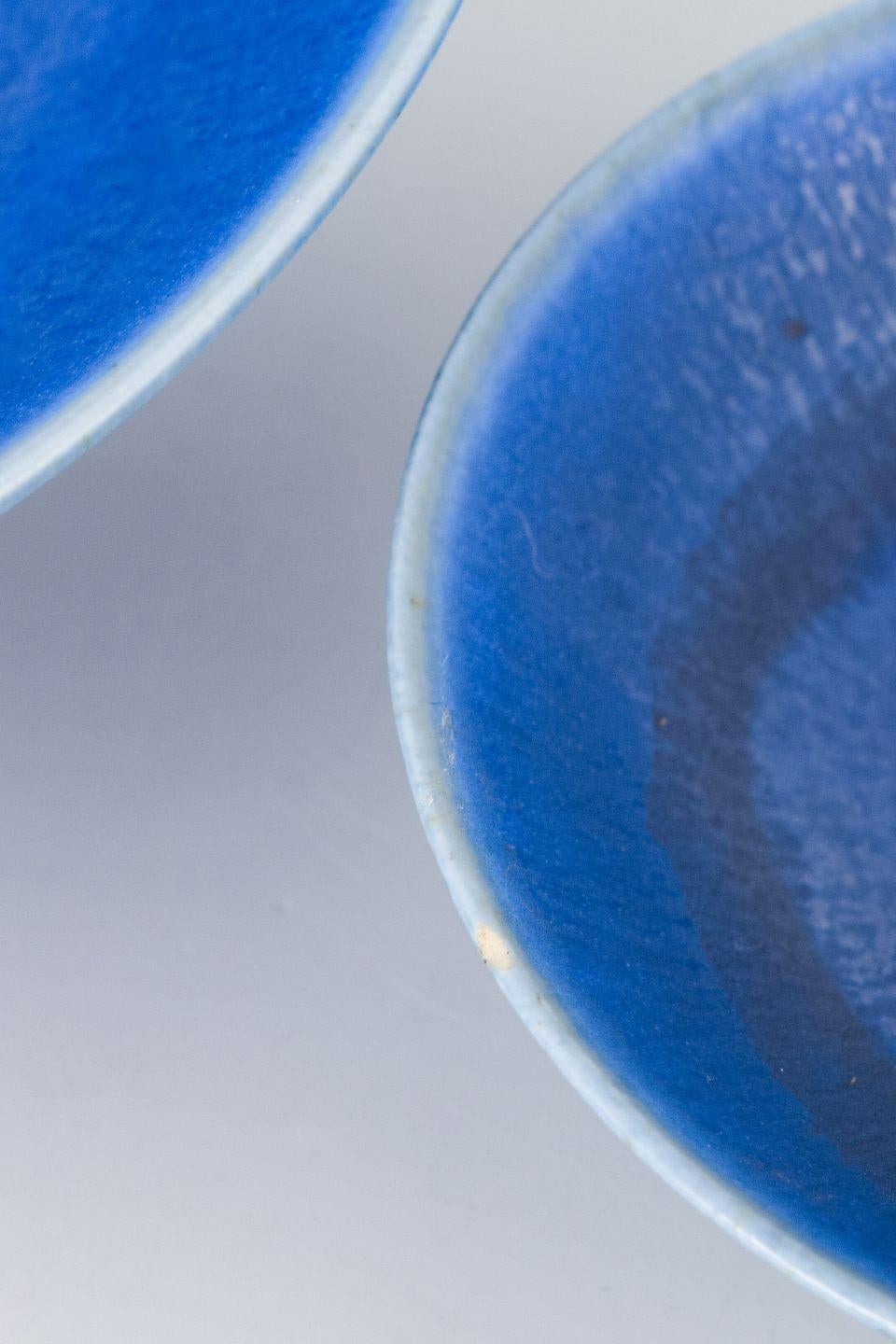 Per Linnemann-Schmidt para Palshus. Dos cuencos de gres, años 60 Escandinavo moderno en venta