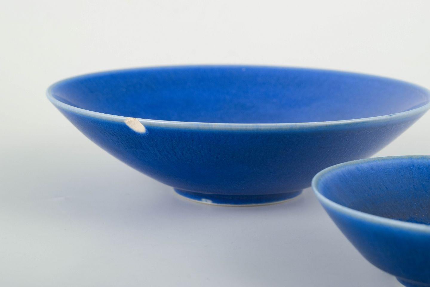 Per Linnemann-Schmidt para Palshus. Dos cuencos de gres, años 60 Danés en venta