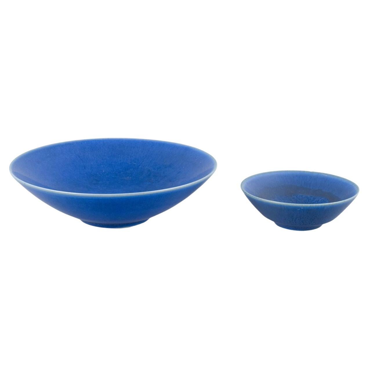 Per Linnemann-Schmidt for Palshus. Two stoneware bowls, 1960s