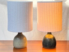 Per Linnemann-Schmidt dos lámparas Palshus H55 cm fabricadas en Dinamarca años 60