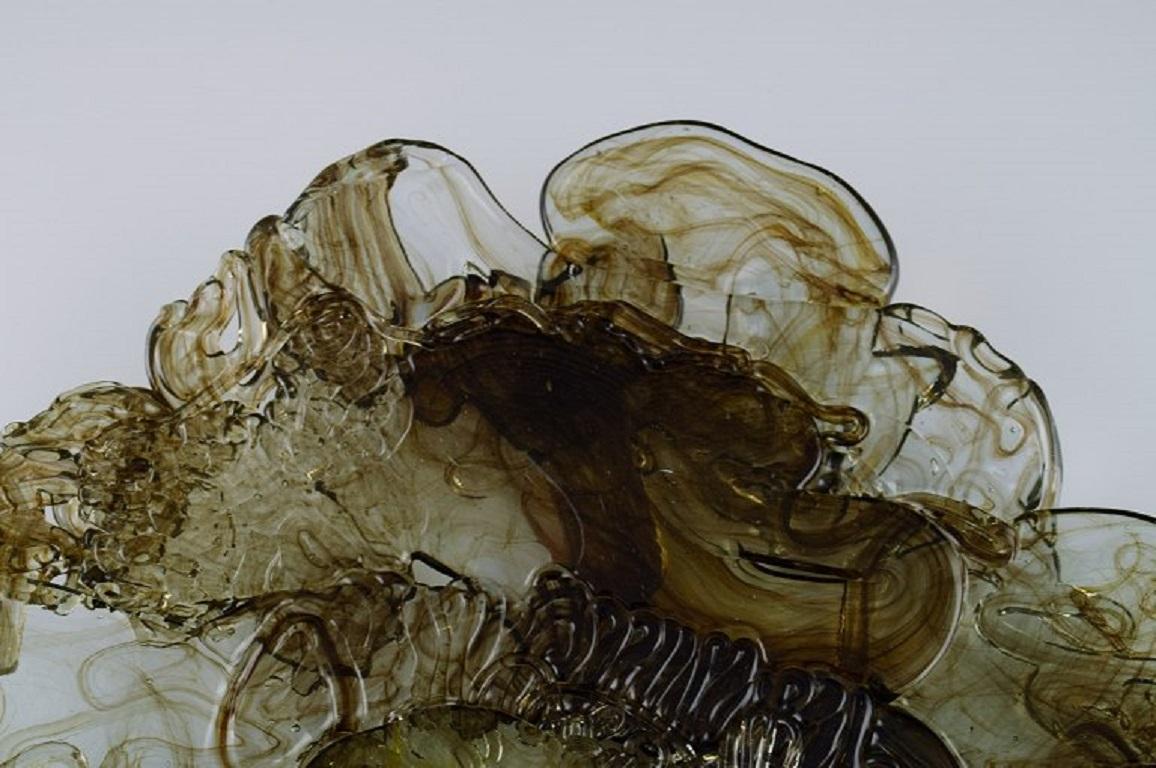 Per Ltken für Holmegaard, Colossal, einzigartige Schale / Schale aus Rauchglas im Zustand „Hervorragend“ im Angebot in Copenhagen, DK