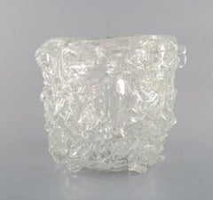 Per Lütken for Holmegaard 'Denmark', Unique Glass Bowl in Clear Art Glass