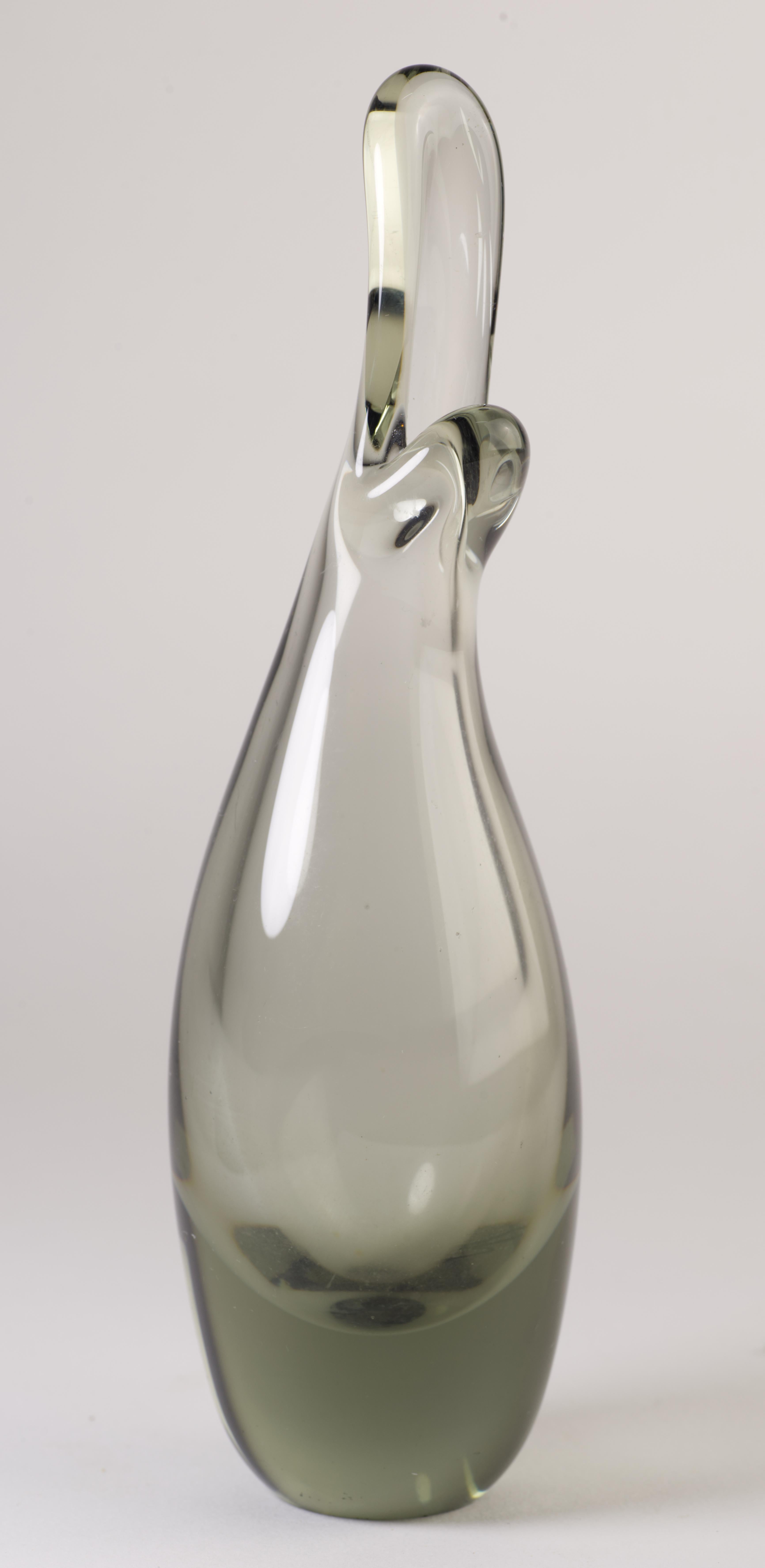 Scandinavo moderno Per Lütken per Holmegaard, Vaso per anatroccoli, vetro d'arte moderna scandinavo in vendita
