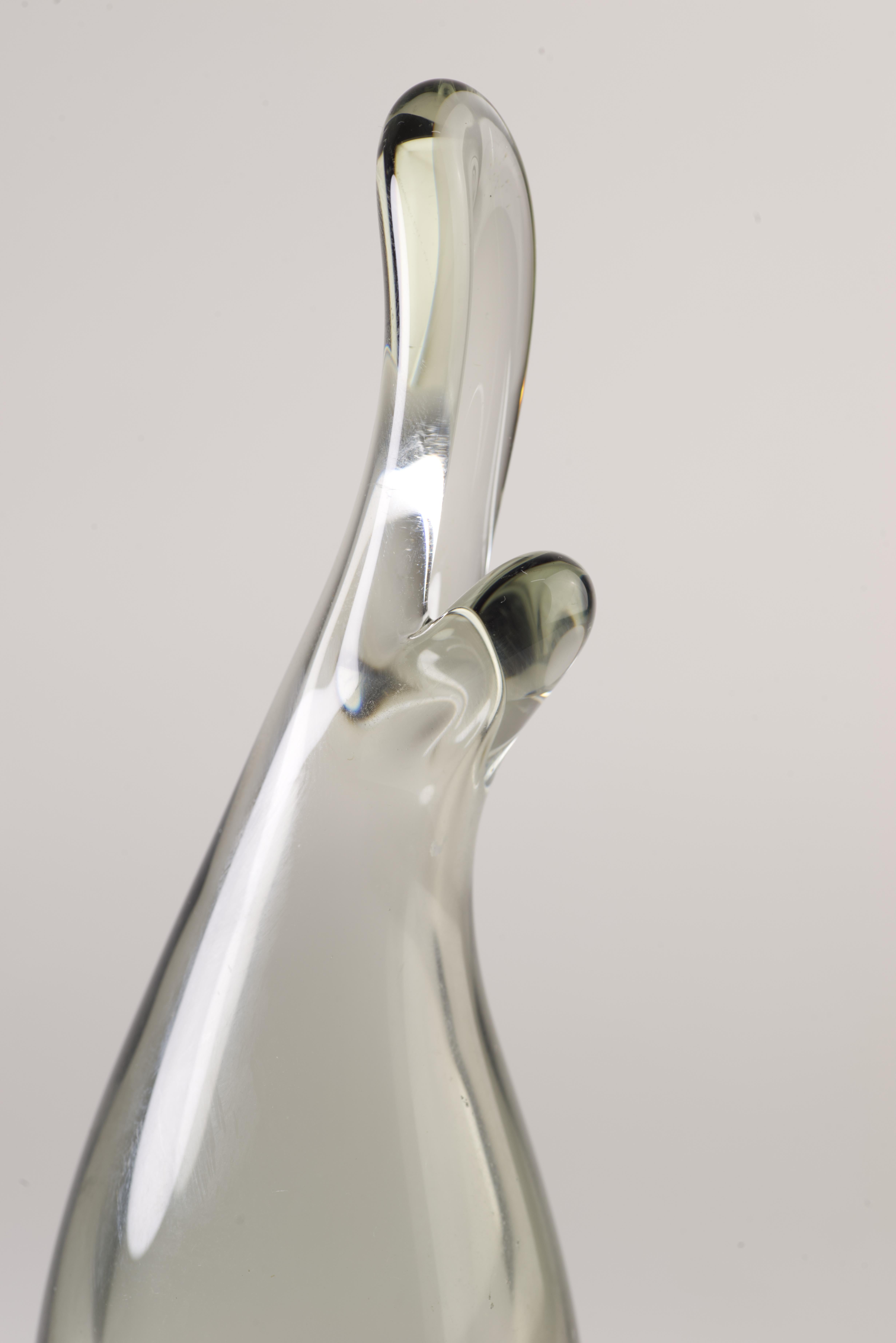 Per Lütken per Holmegaard, Vaso per anatroccoli, vetro d'arte moderna scandinavo in vendita 1