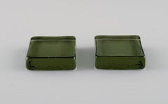 Per Lütken for Holmegaard, Eight "Buffet" Cutlery Rests in Art Glass