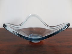 Per Lütken for Holmegaard Light Blue Glass Centerpiece, 1960s