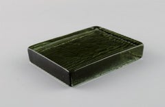 Per Lütken for Holmegaard, Two "Buffet" Butter Boards in Mouth-Blown Art Glass