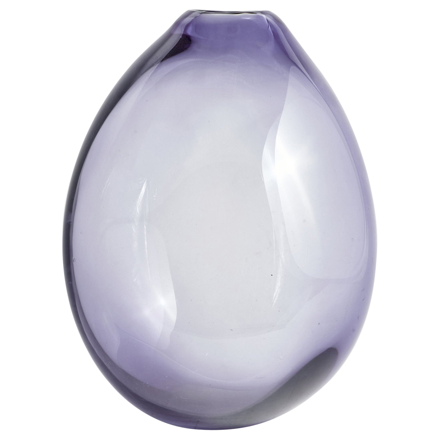 Per Lütken, grand vase "goutte", verre, Danemark, années 1960
