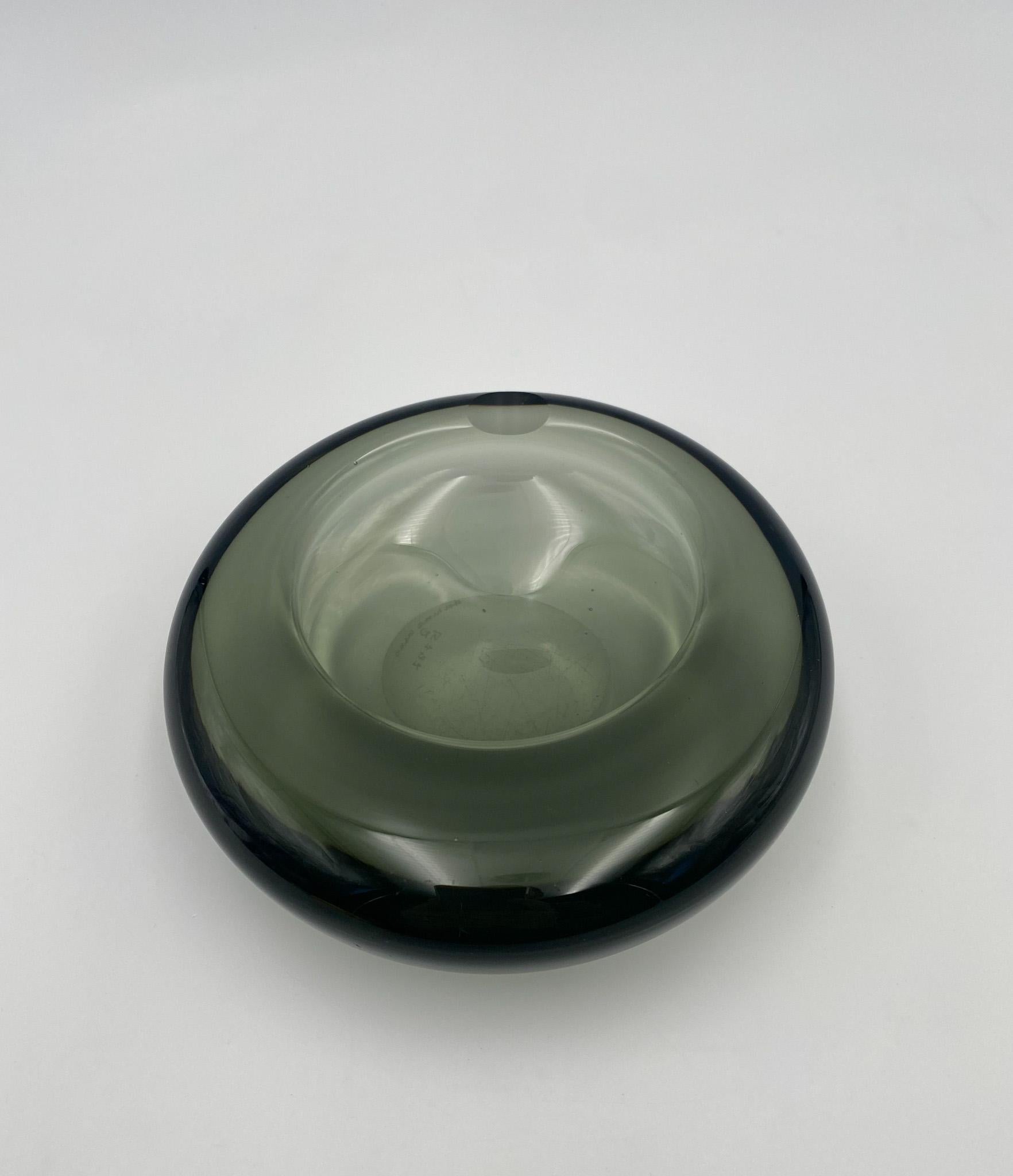 20th Century Per Lütken Modernist Glass Ashtray / Bowl for Holmegaard, Denmark, 1960's  For Sale