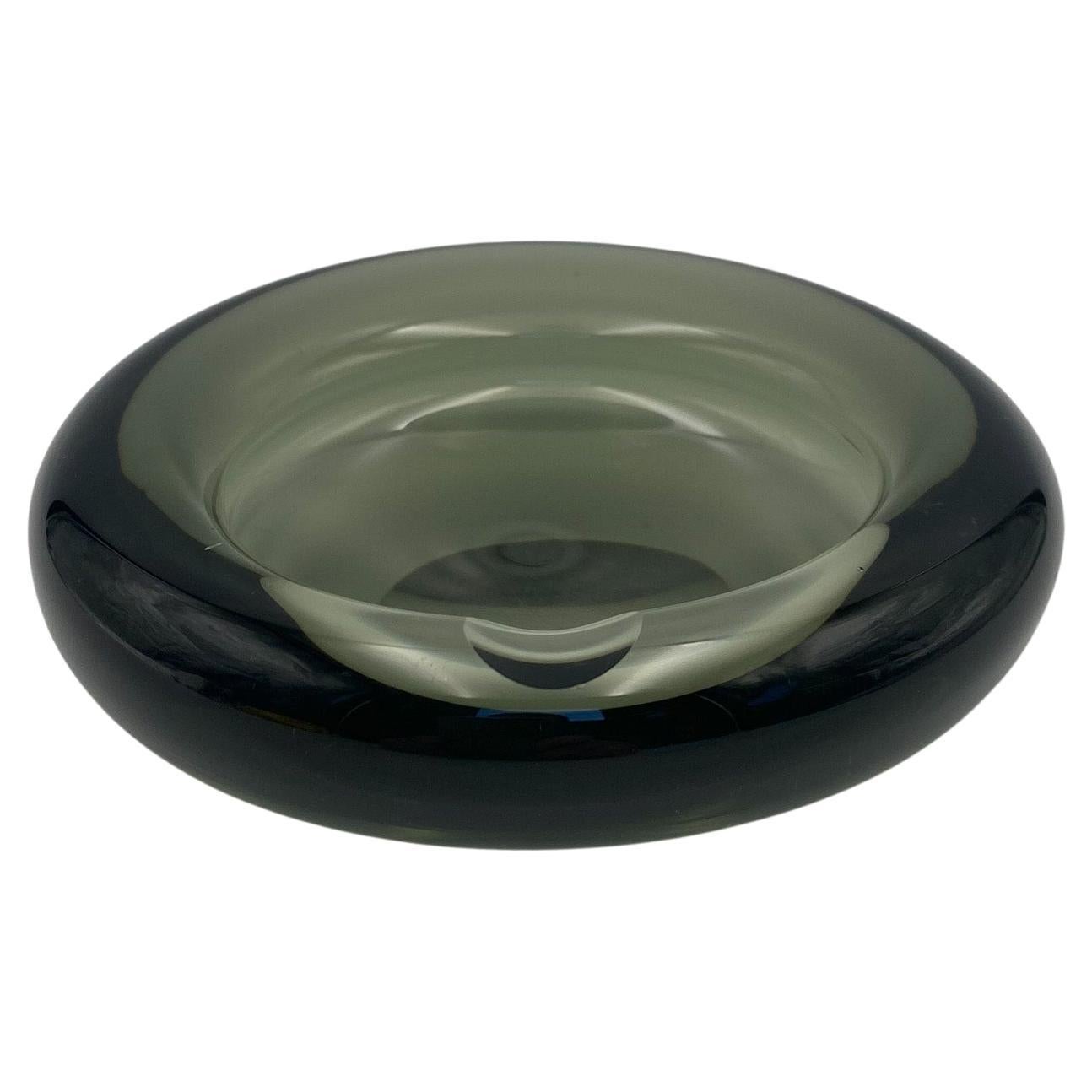 Per Lütken Modernist Glass Ashtray / Bowl for Holmegaard, Denmark, 1960's  For Sale