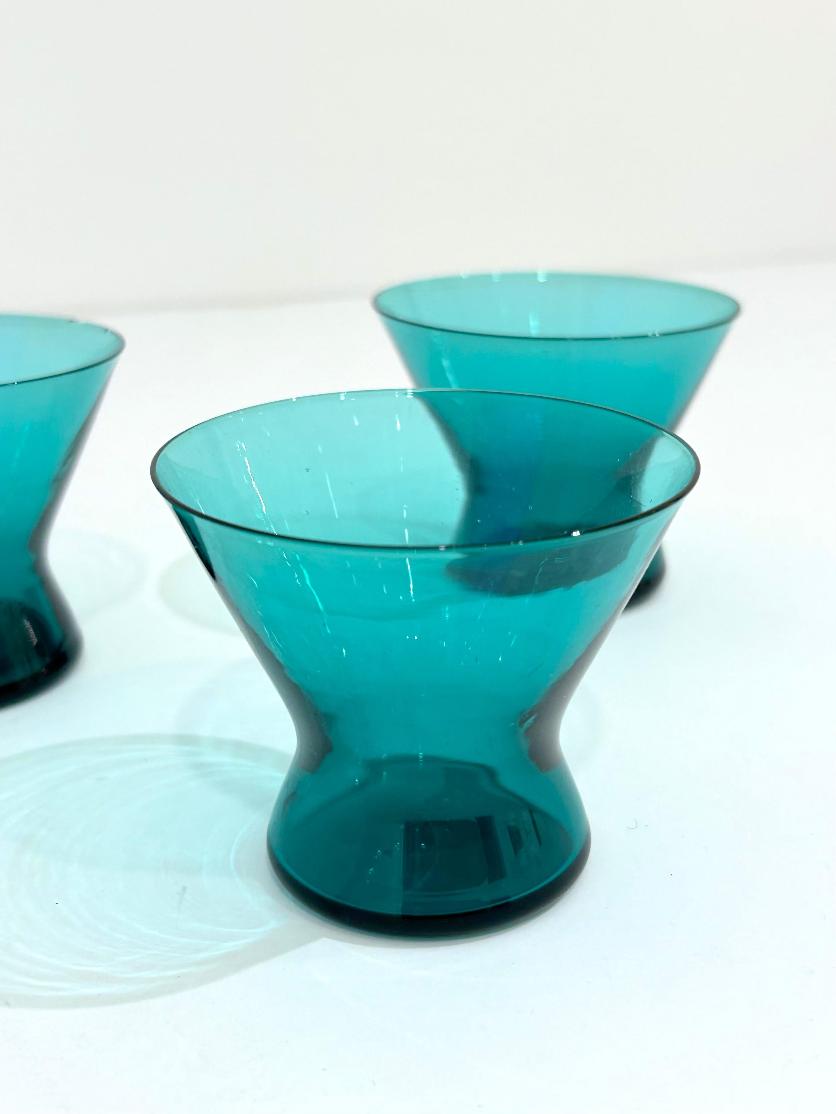 Danish Per Lutken Set of 3 Minimalist Cocktail Glasses For Sale