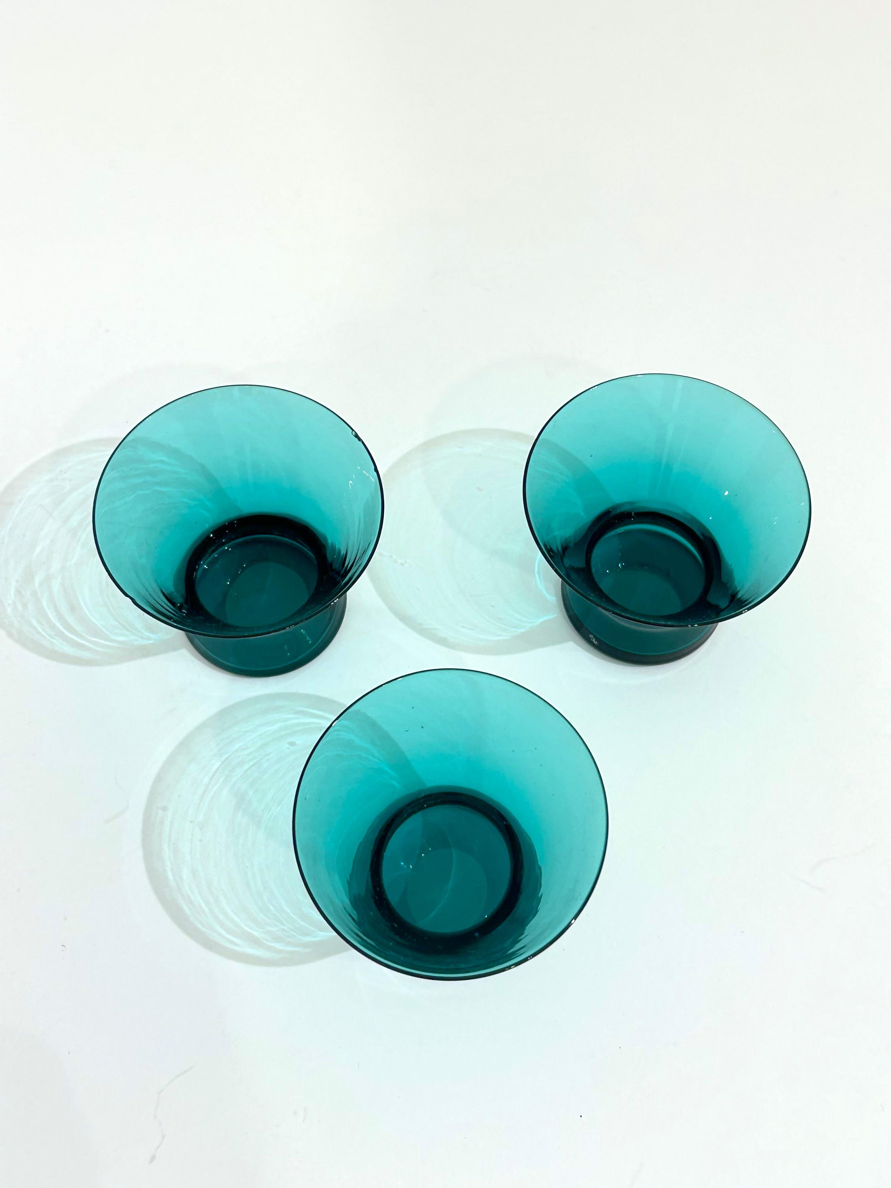 Per Lutken Set of 3 Minimalist Cocktail Glasses For Sale 1