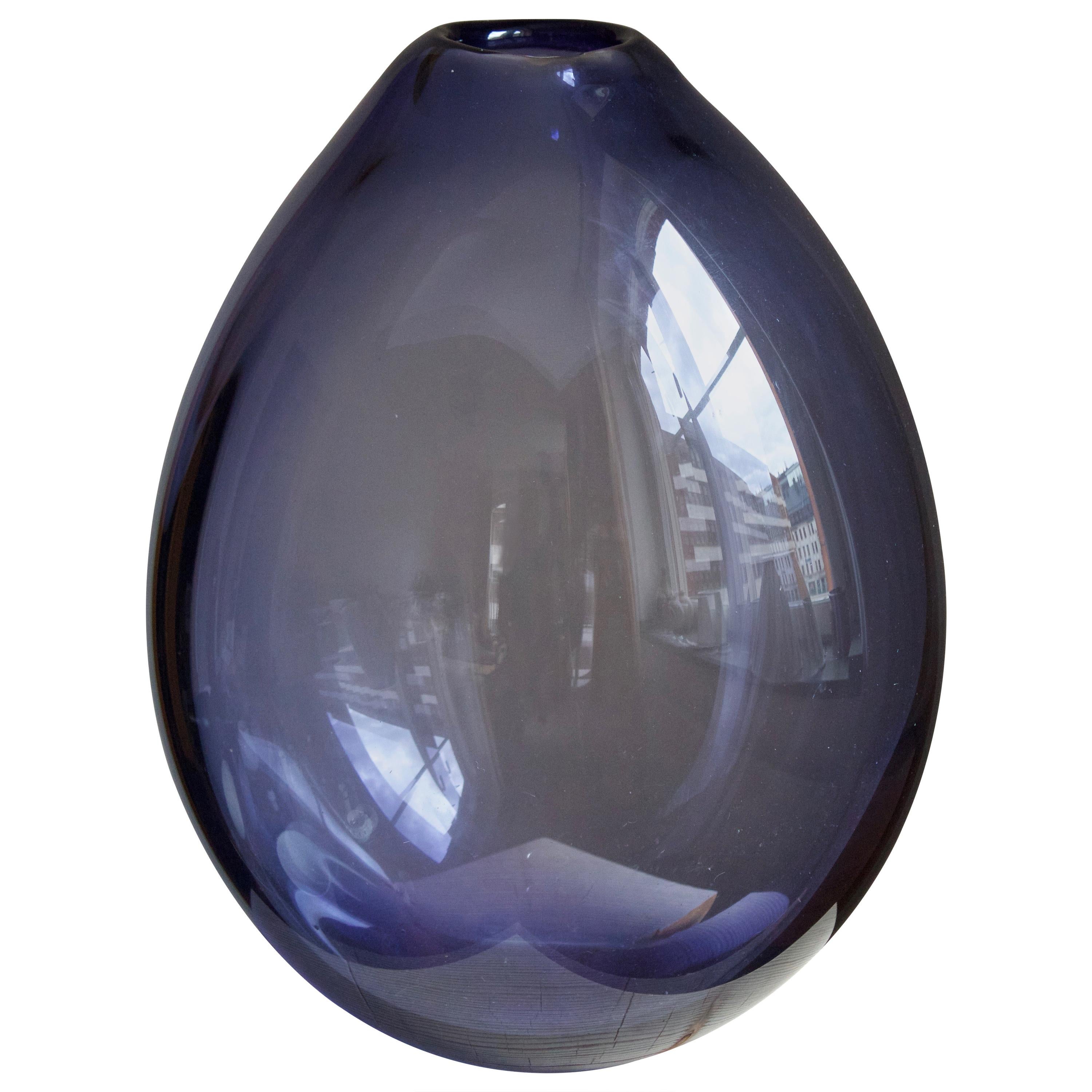 Per Lütken, Very Large "Drop" Vase, Blown Glass, Holmegaard, Denmark, c. 1960