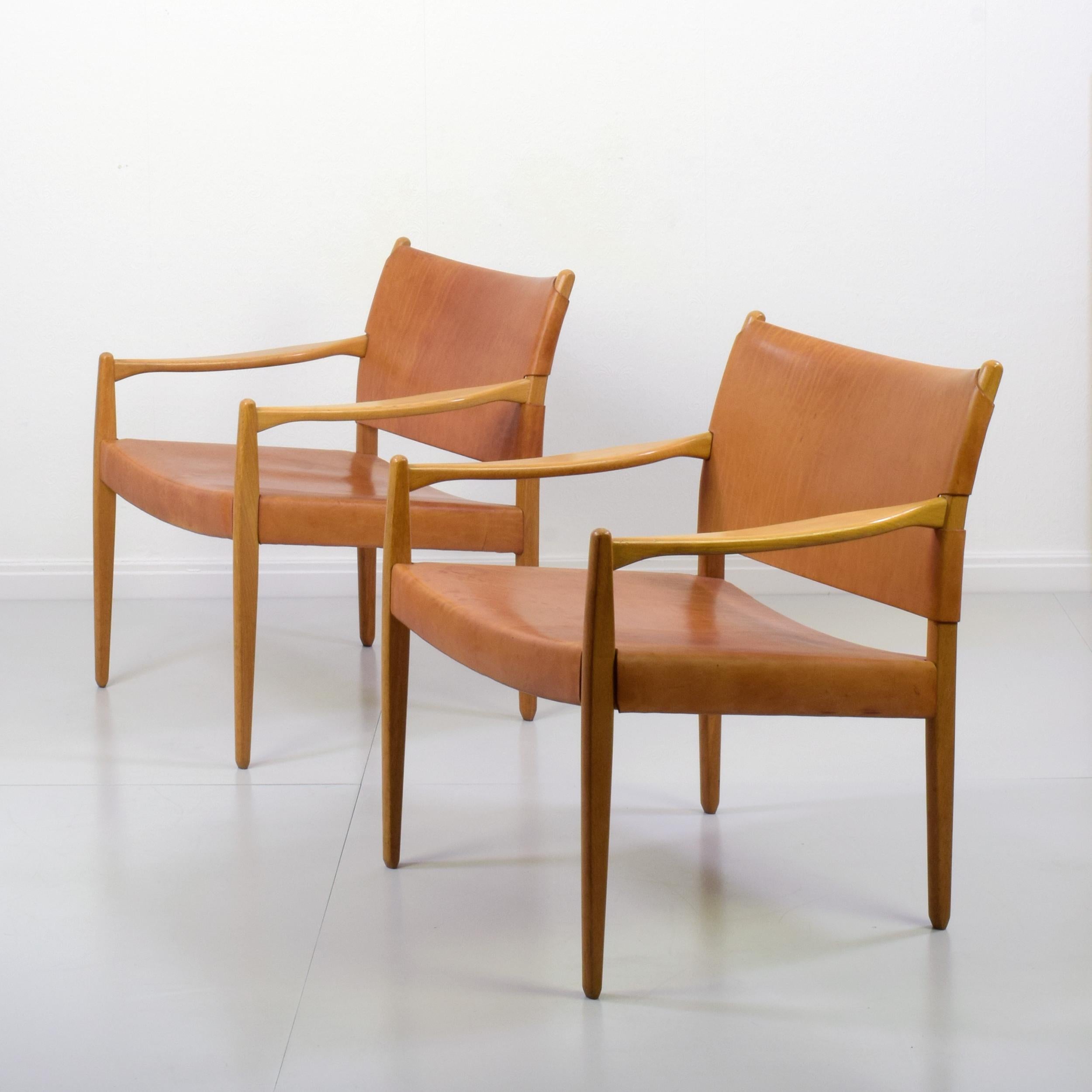 Swedish Per-Olof Scotte, 'Premiär-69' Pair of Armchairs for Möbel Ikea, Designed 1967