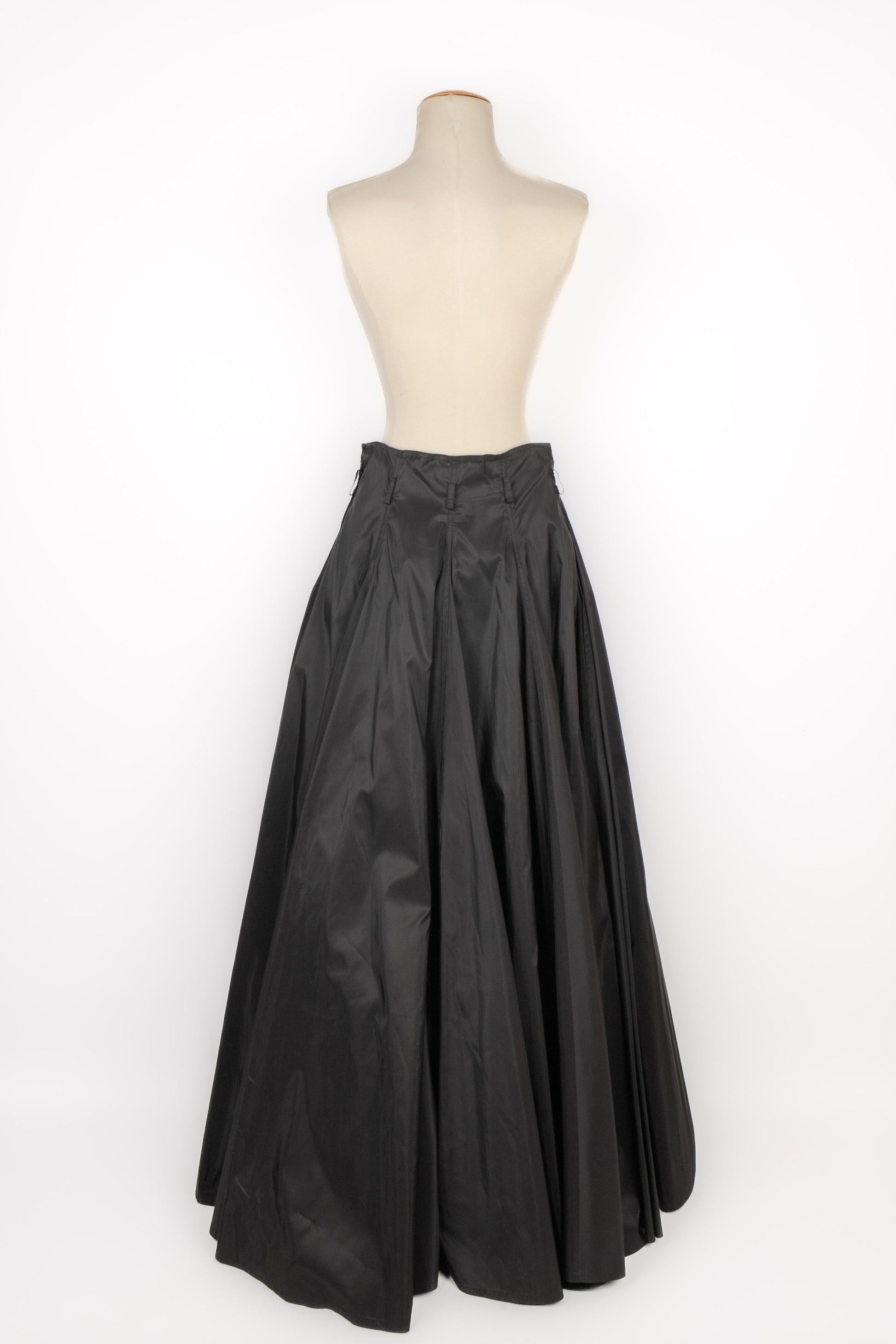 Per Spook Black Silk Maxi Skirt In Excellent Condition For Sale In SAINT-OUEN-SUR-SEINE, FR