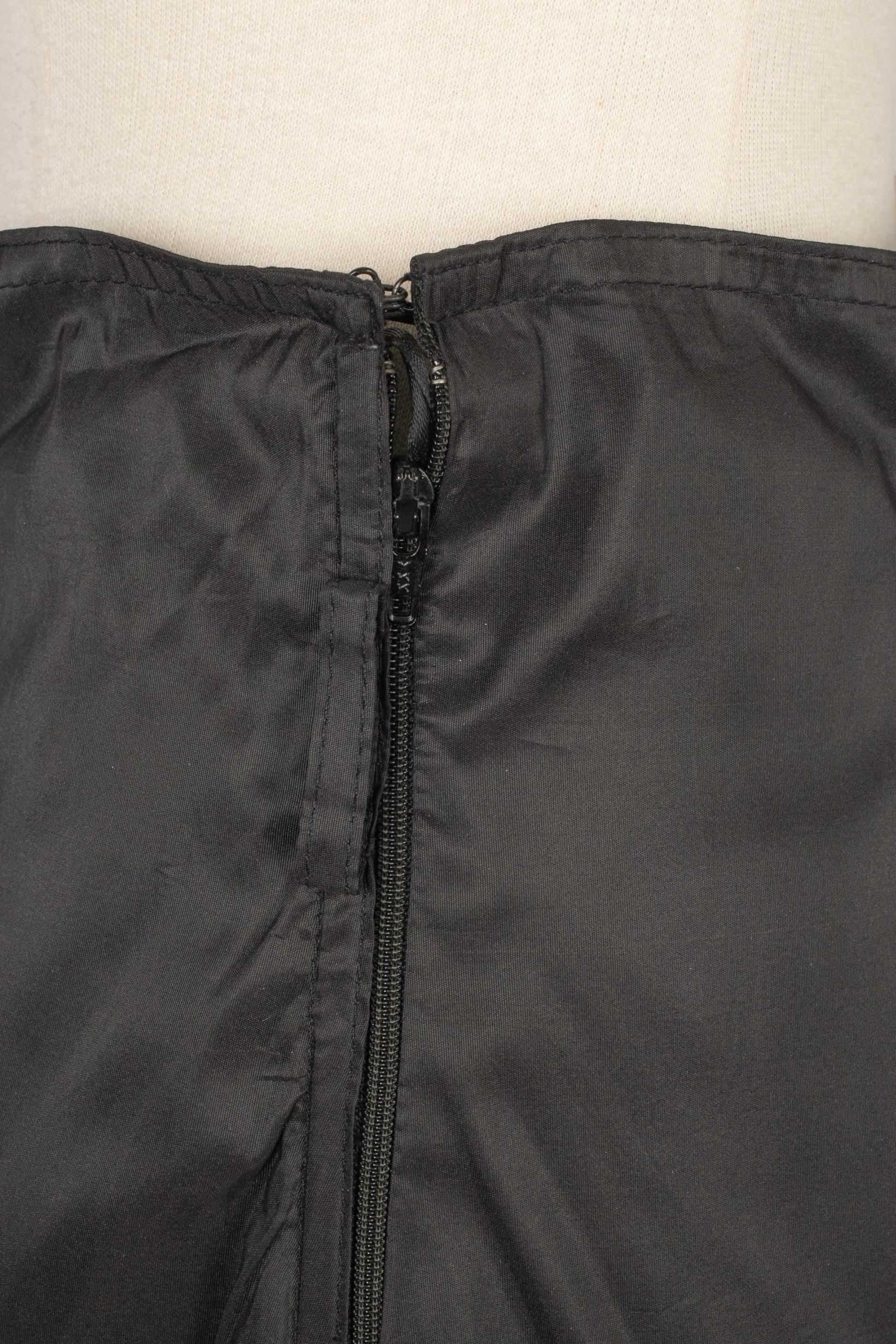 Per Spook Black Silk Maxi Skirt For Sale 1