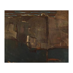Per Thorlin 'B. 1923', Norway, Oil on Canvas, Abstract Landscape, 1960s