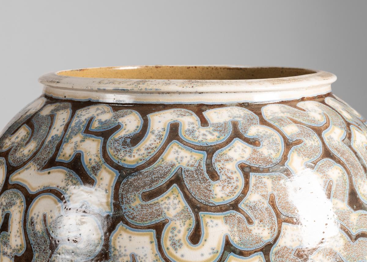 Per Weiss, Contemporary Glazed Stoneware Urn, Denmark, 2013 4
