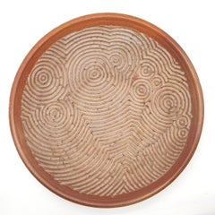Per Weiss Danish Stoneware Dish with Relief Decoration