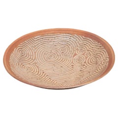 Per Weiss Danish Stoneware Dish with Relief Decoration