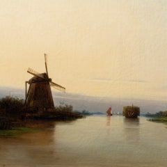 Antique River landscape with mill, 1839 by Per Wickenberg (1812 - 1846)