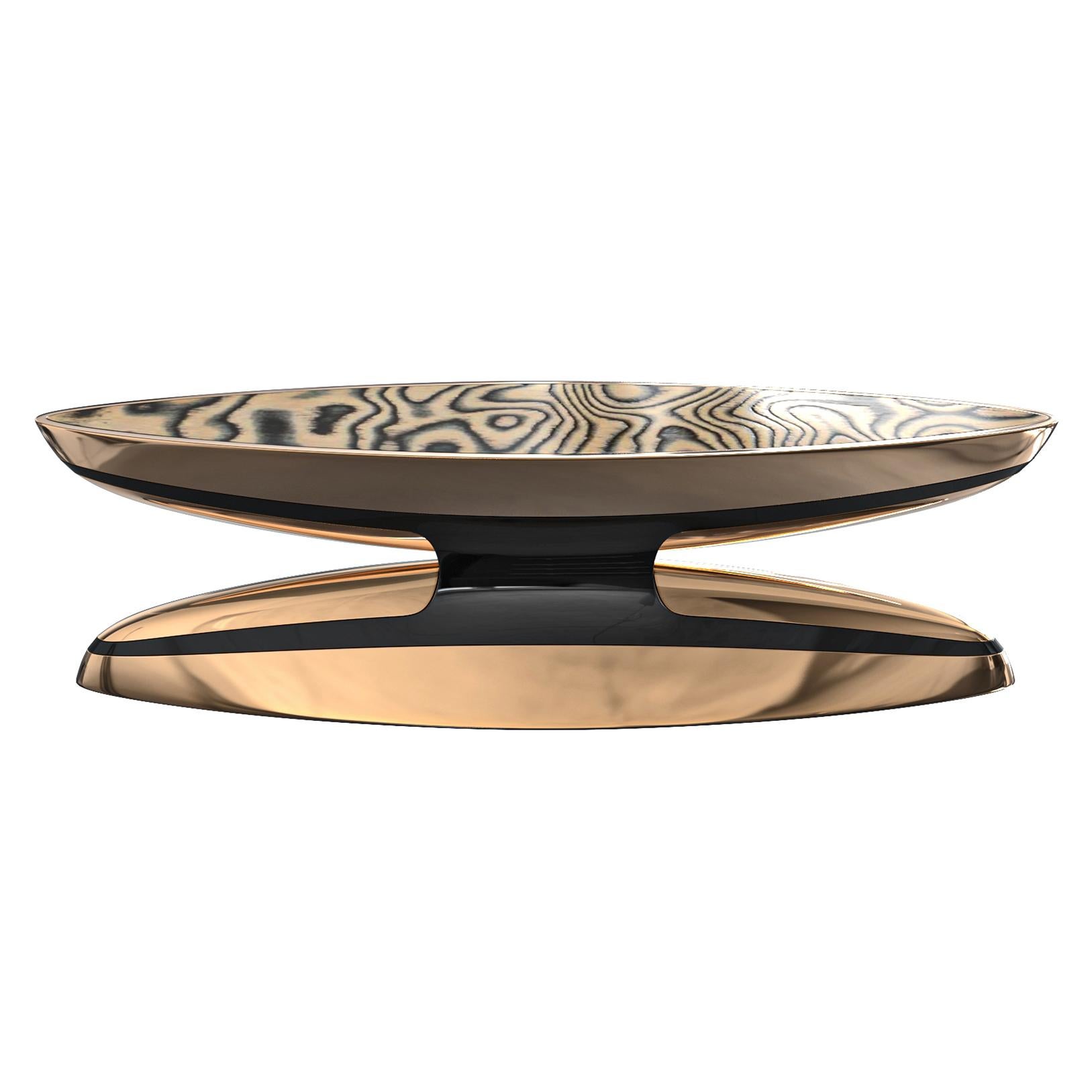 Console Pera en bronze et acier inoxydable, faite à la main, Istanbul en vente 4