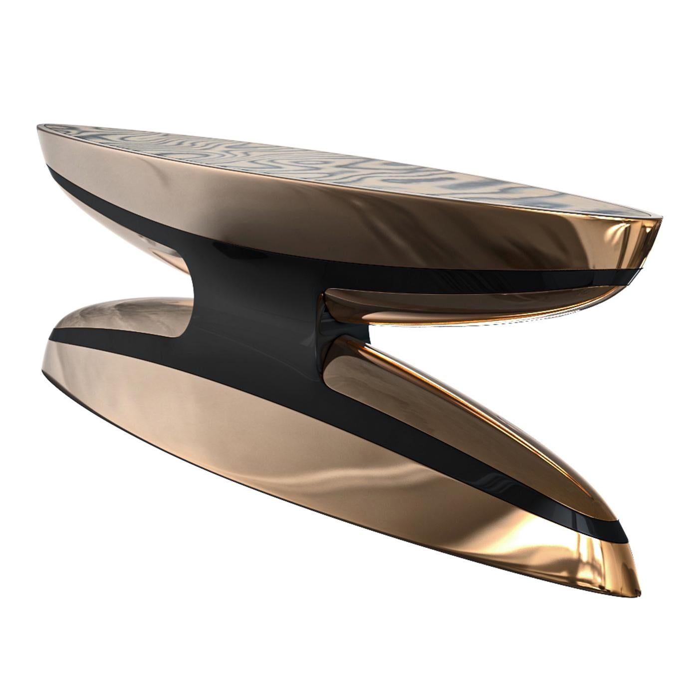 Console Pera en bronze et acier inoxydable, faite à la main, Istanbul en vente 3