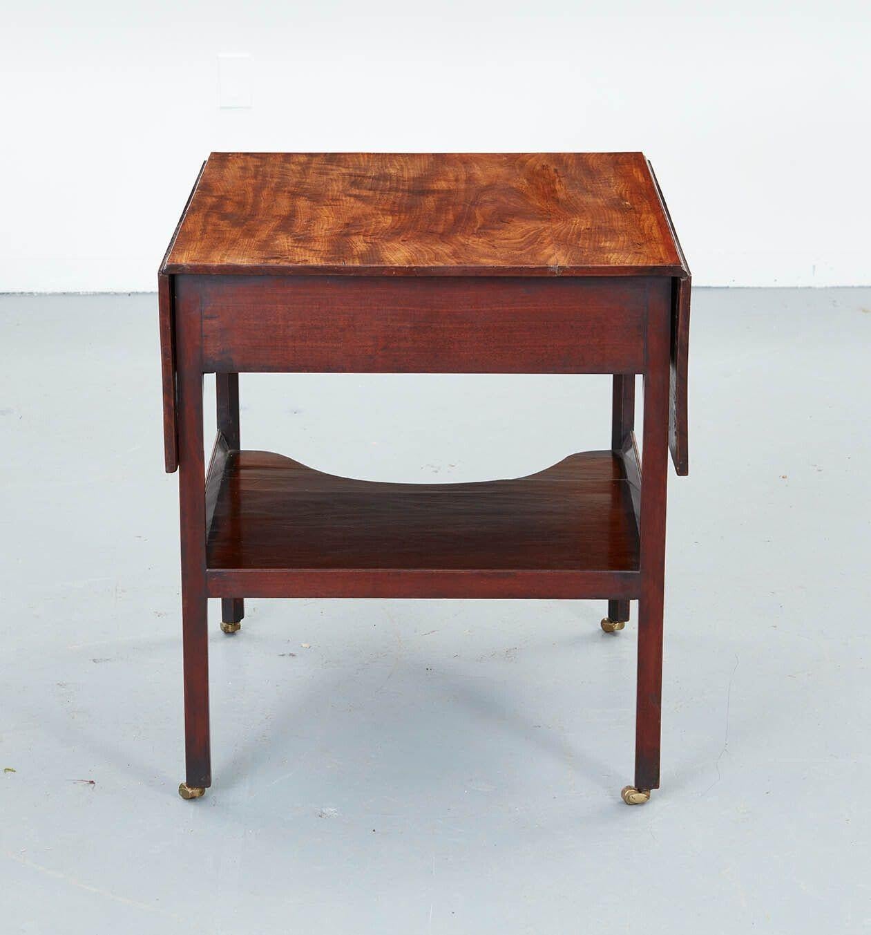 Mahogany Pembroke/Dressing Table Attributed to Thomas Chippendale
