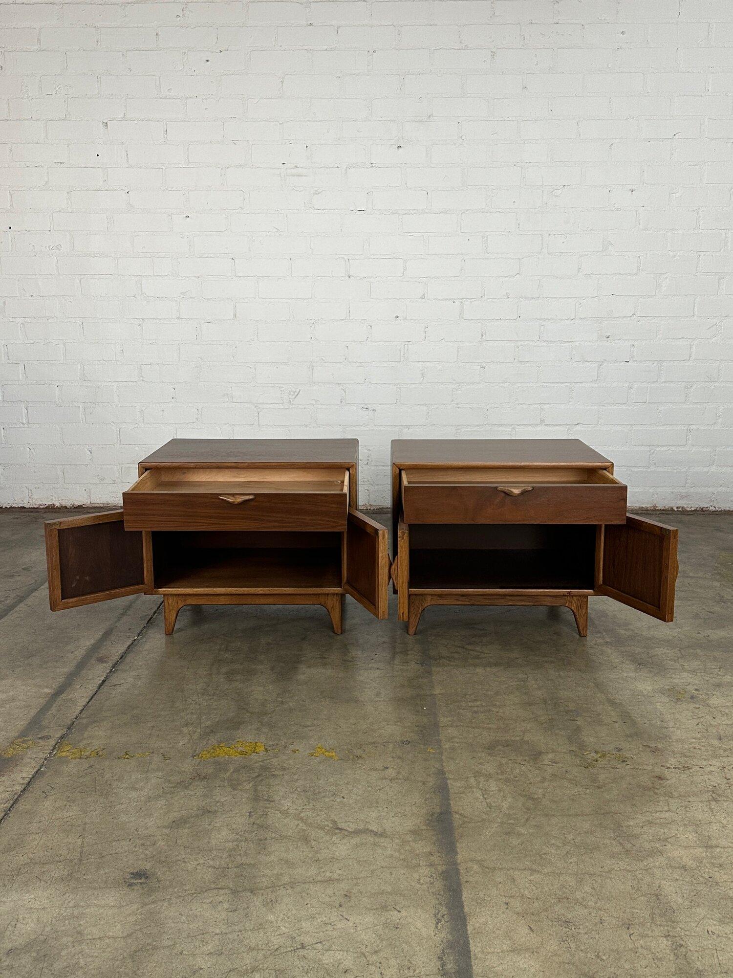 Mid-20th Century Perception series Nightstands by Lane- Pair