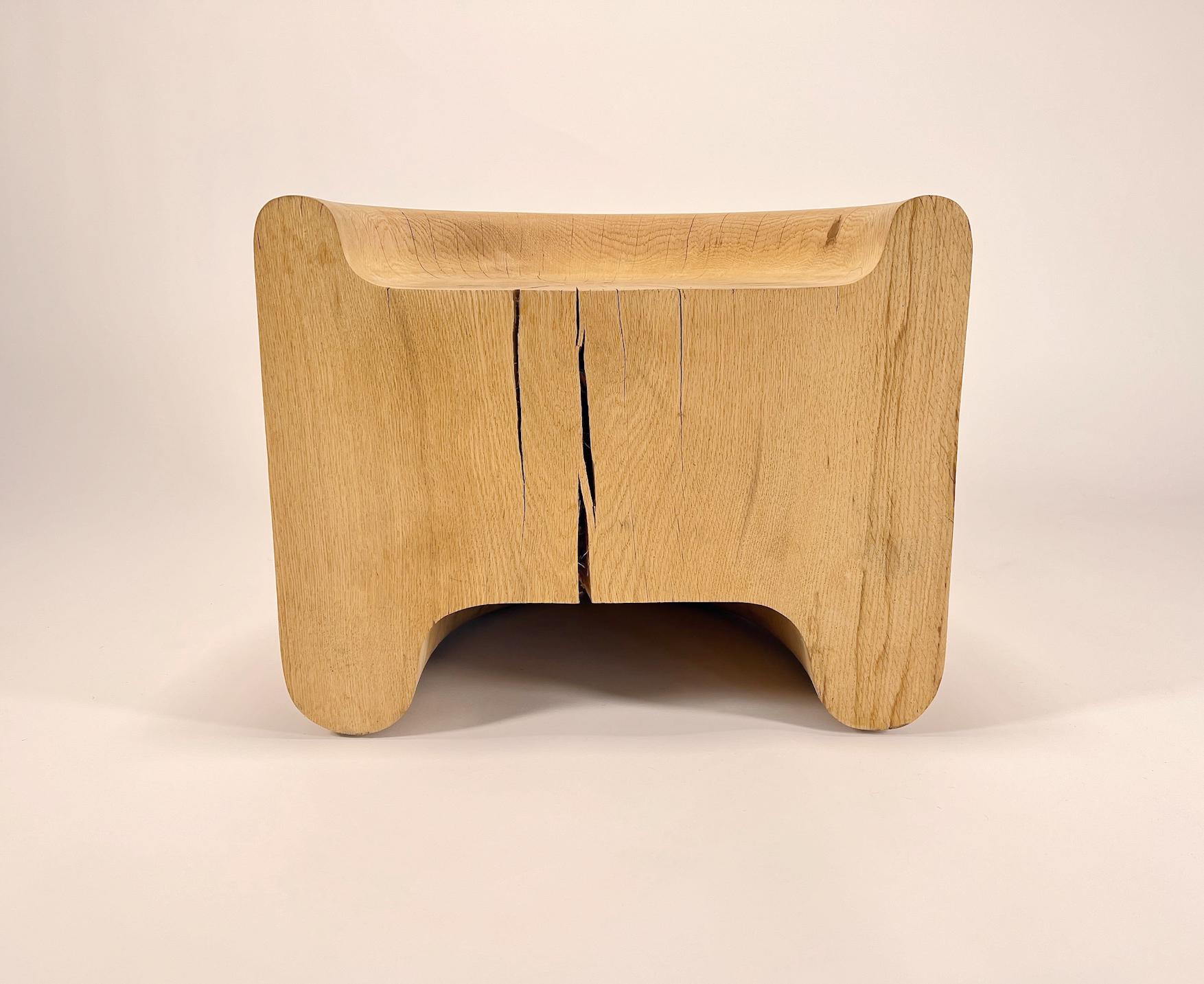 American Perch Chair - Hand Carved Occasional Chair by Artist Gabriel Anderson
