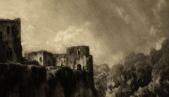 Chepstow Castle ( on a limestone cliff above the River Wye in Wales)