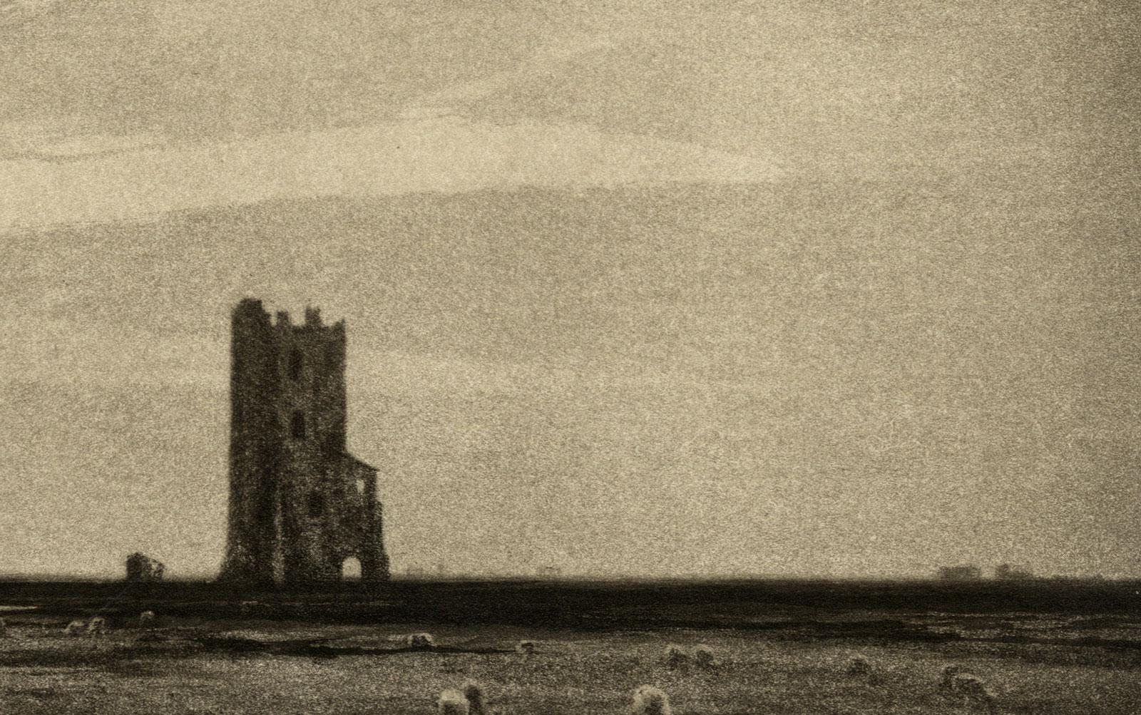 La tour solitaire - Print de Percival Gaskell, R.E.