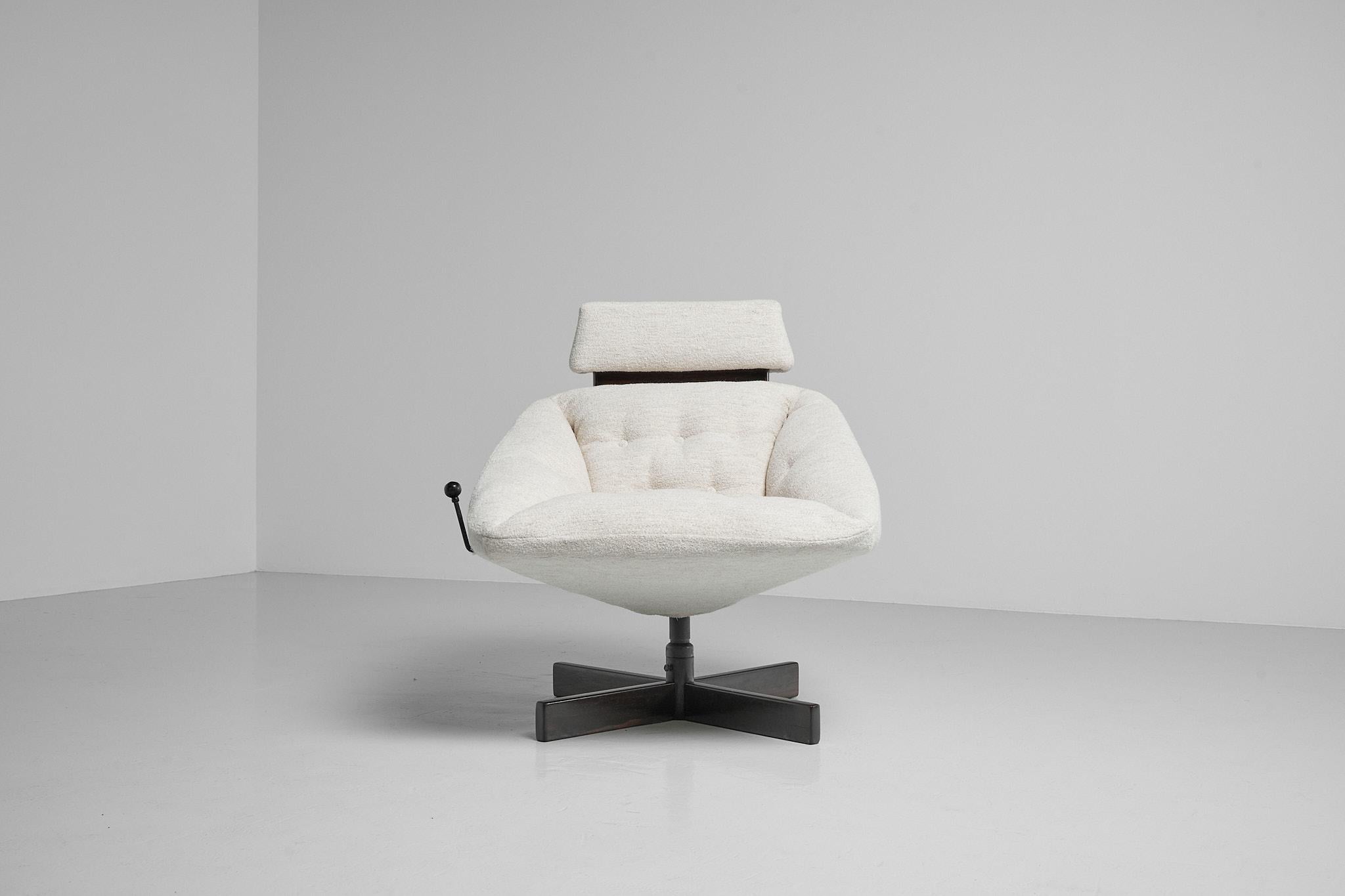 Mid-Century Modern Percival Lafer Adjustable Lounge Chair MP, Brazil, 1970 For Sale