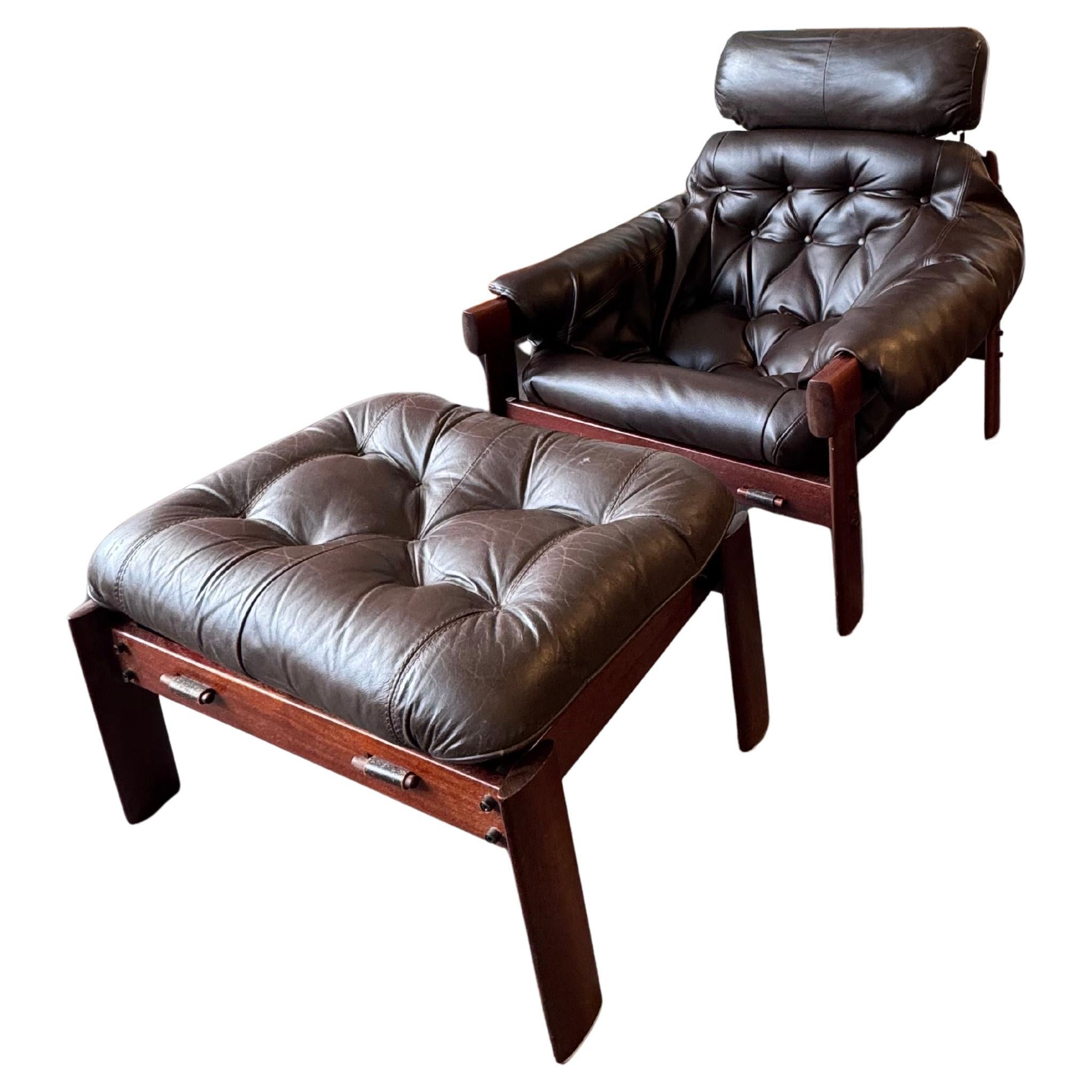 Percival Lafer armchair and ottoman