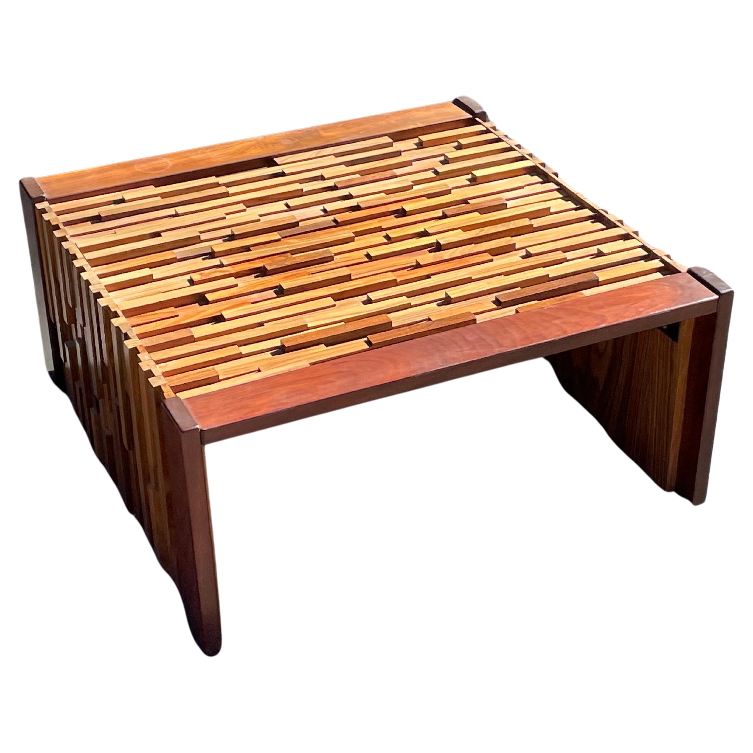 Percival Lafer Brazilian Cocktail Coffee Table, 1960s In Good Condition In Los Angeles, CA
