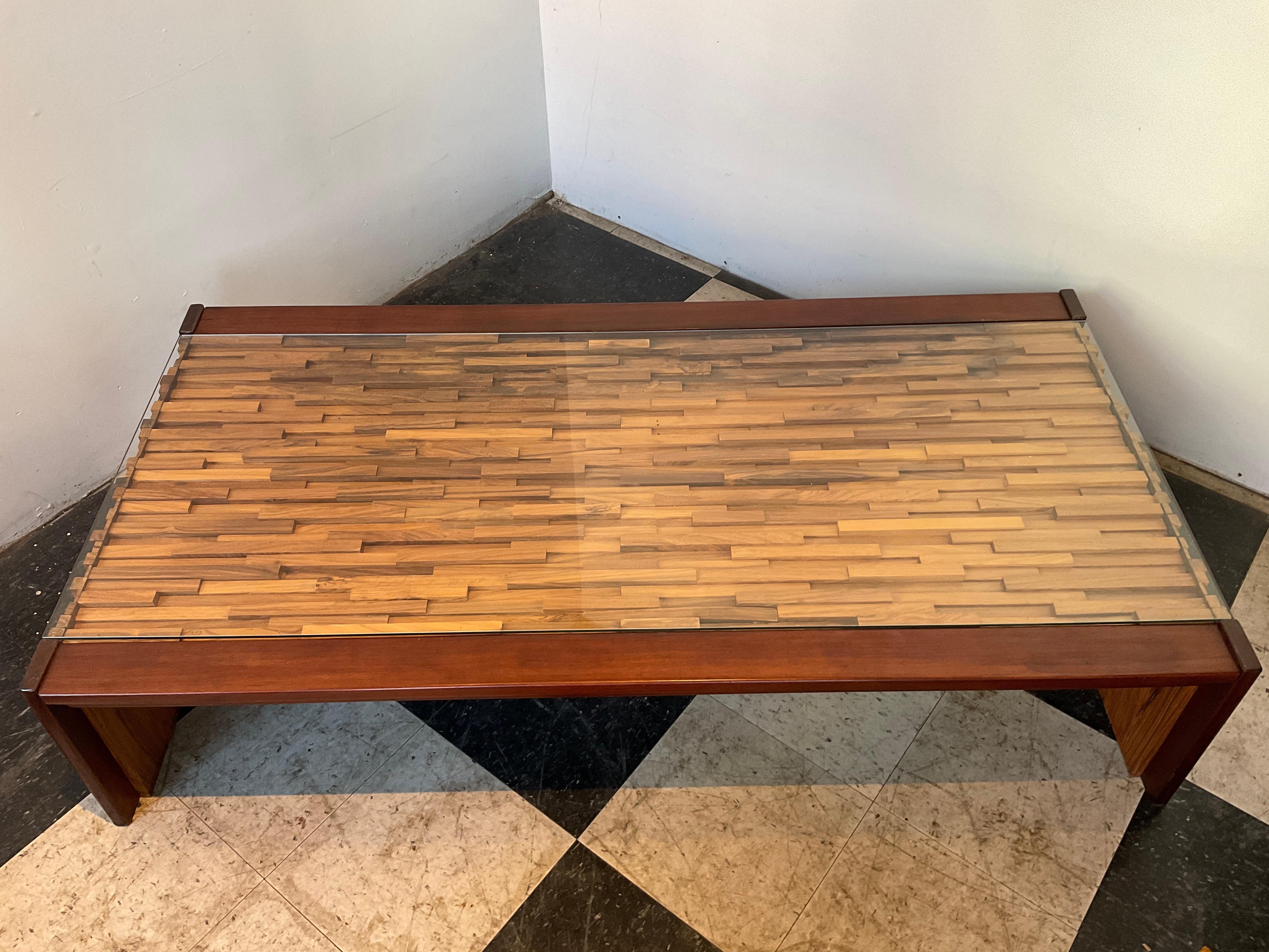 Percival Lafer Brazilian Coffee Table In Good Condition For Sale In Tarrytown, NY