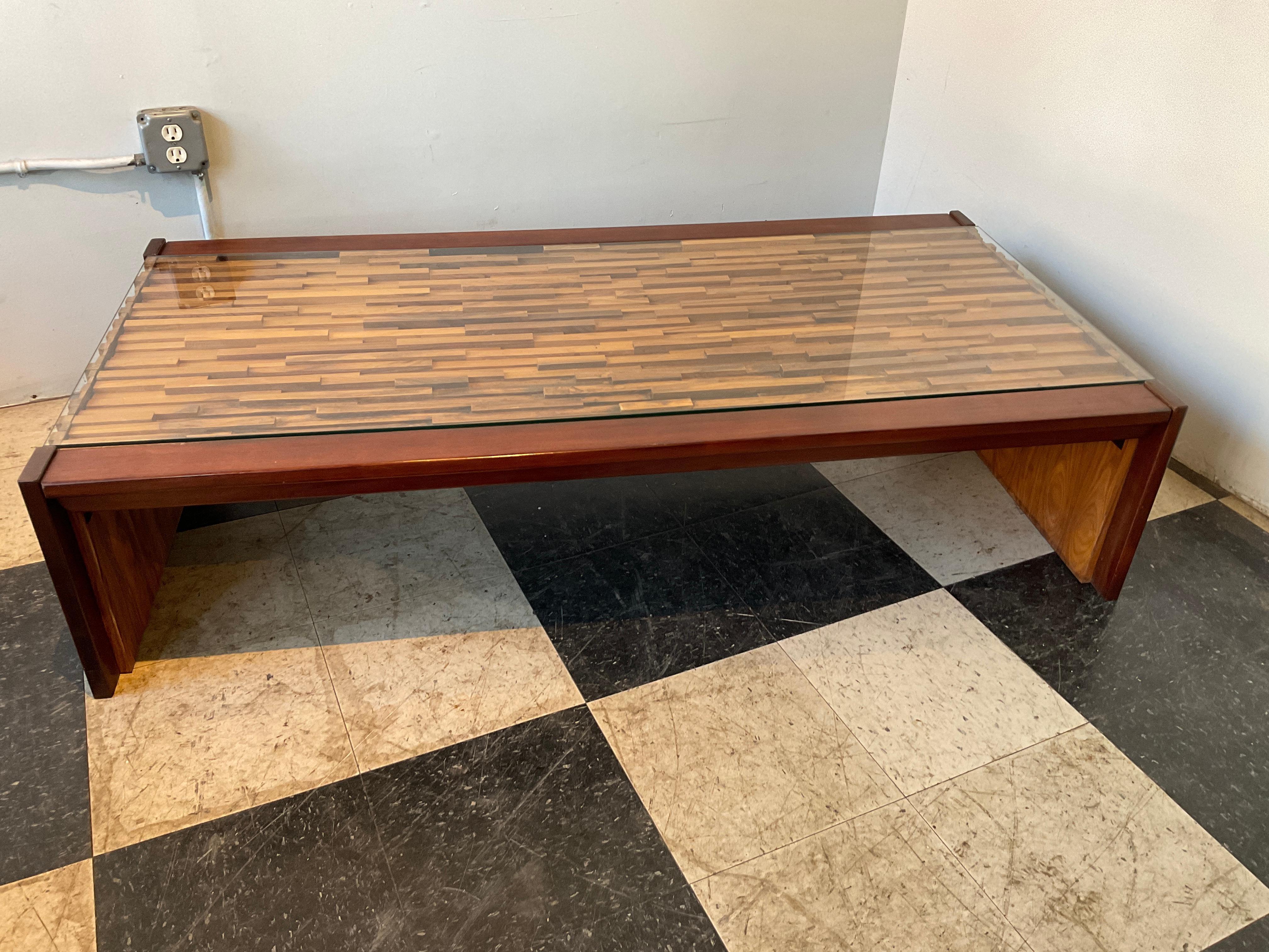 Wood Percival Lafer Brazilian Coffee Table For Sale