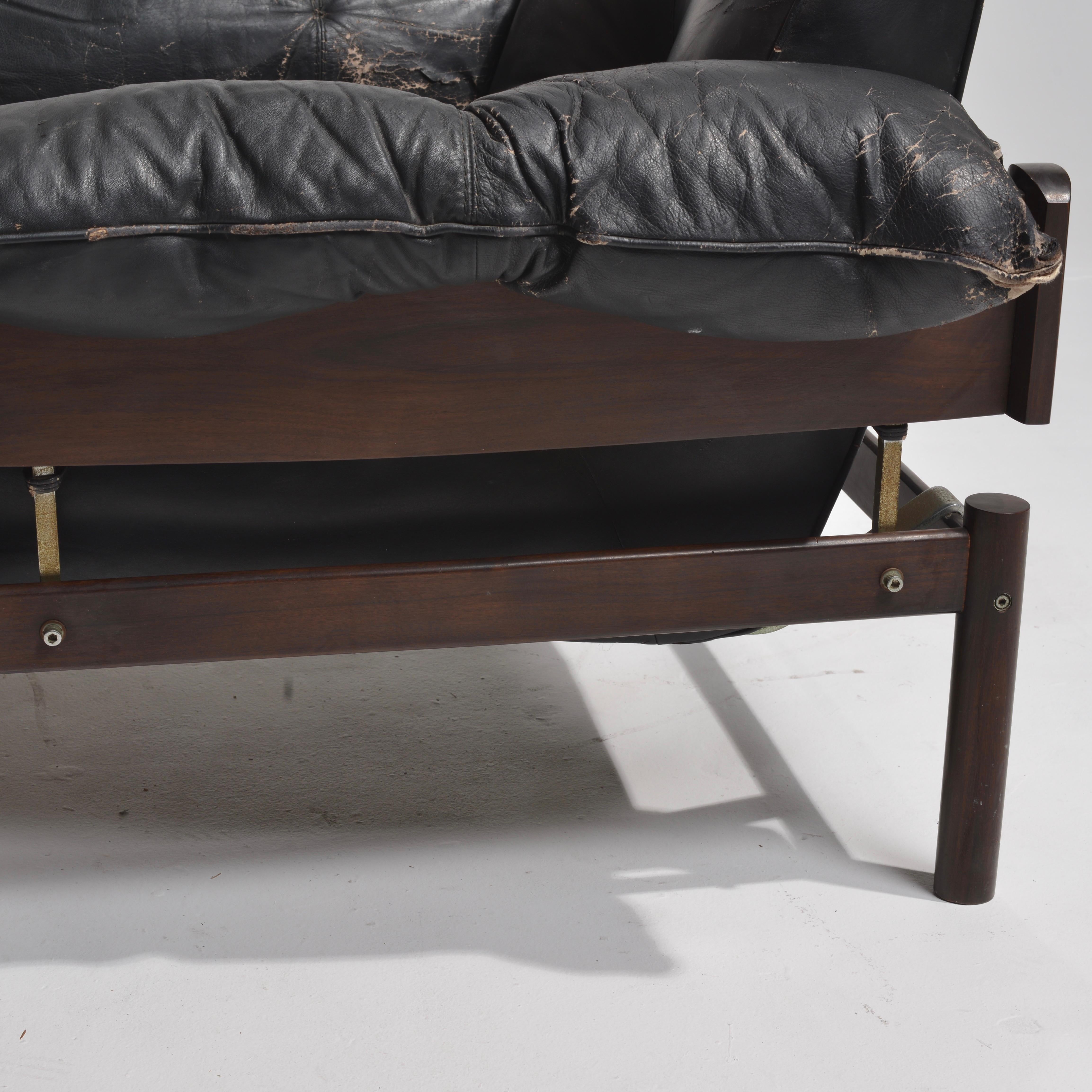 Percival Lafer Brazilian Modernist Rosewood Chair Model MP-013 5