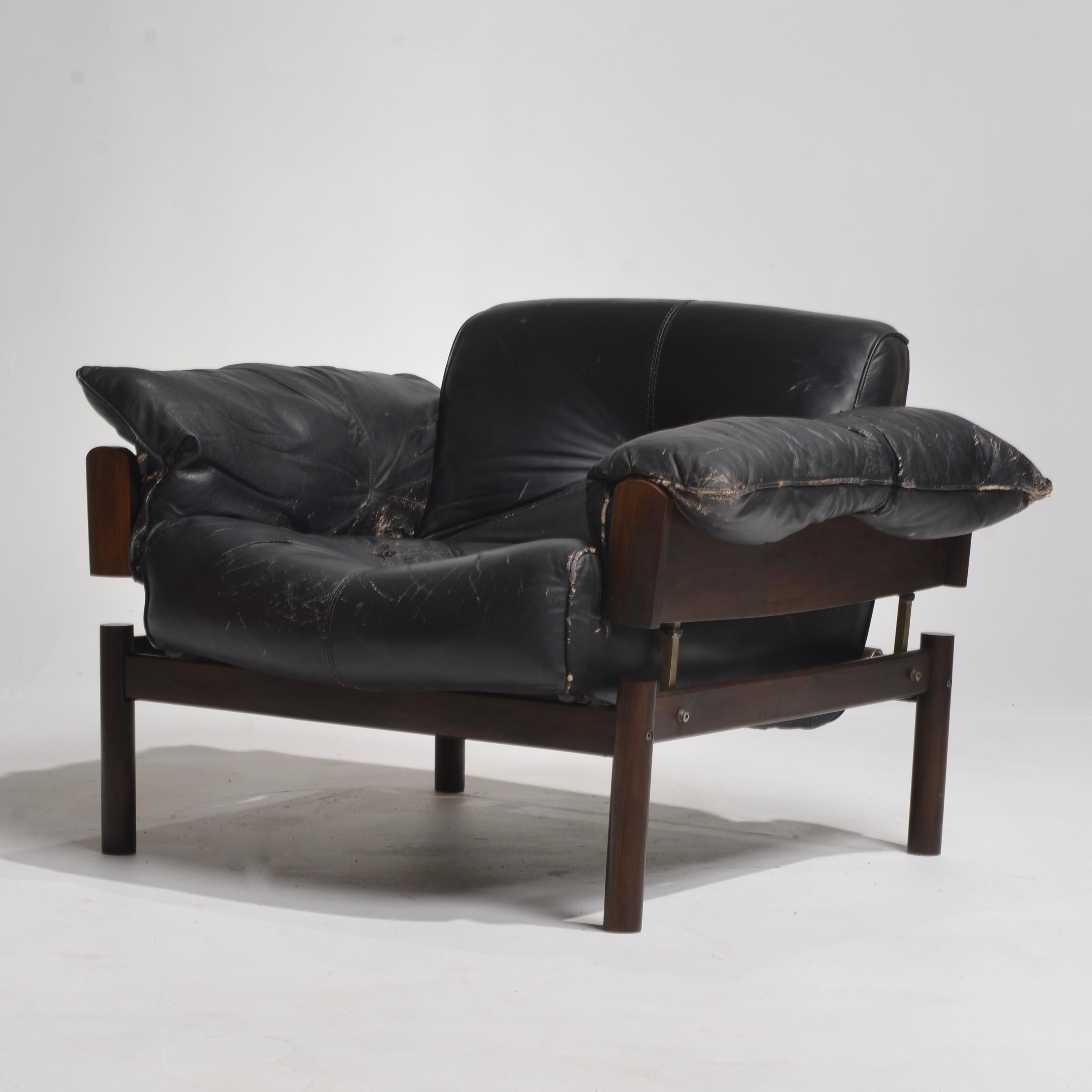Percival Lafer Brazilian Modernist Rosewood Chair Model MP-013 7