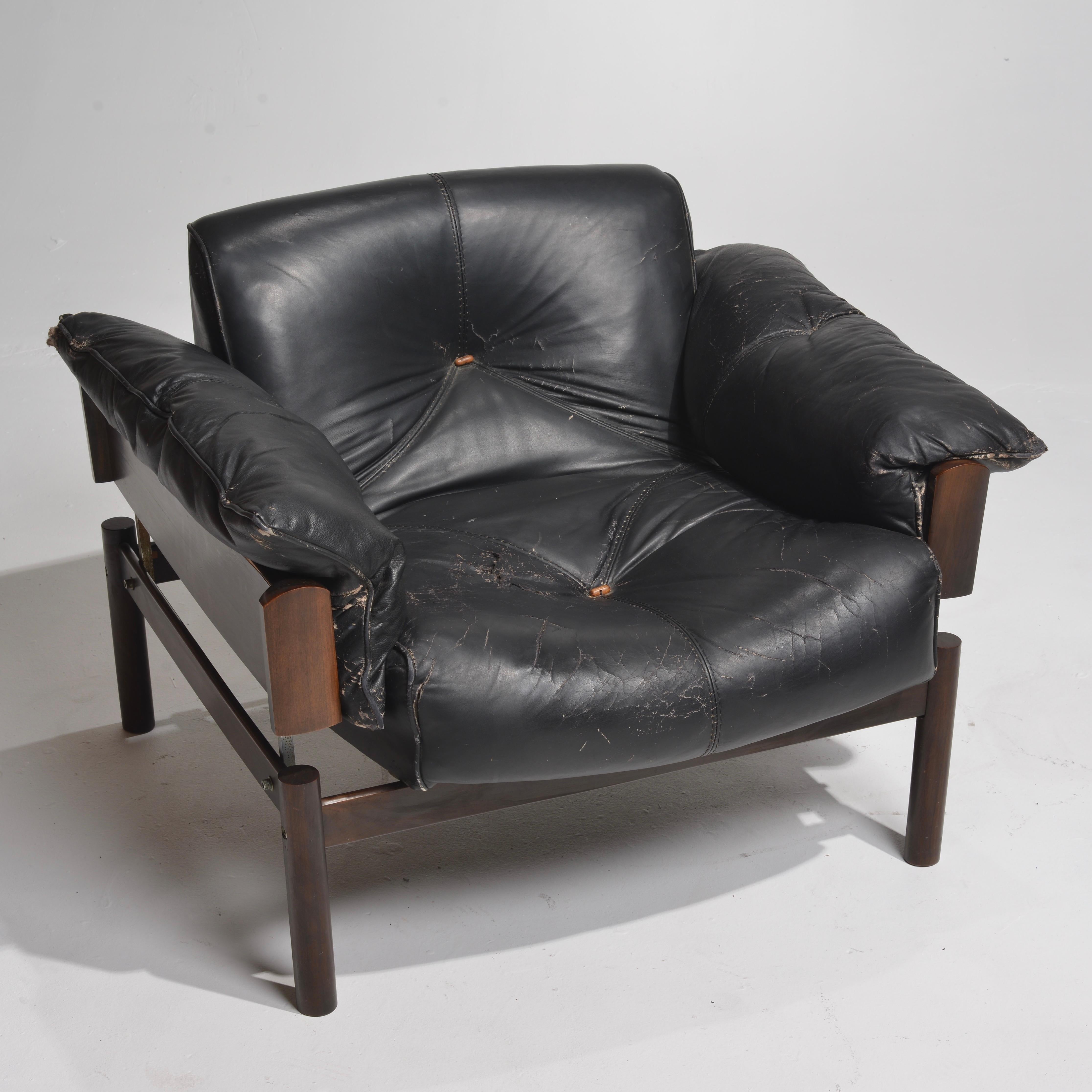 Percival Lafer Brazilian Modernist Rosewood Chair Model MP-013 8
