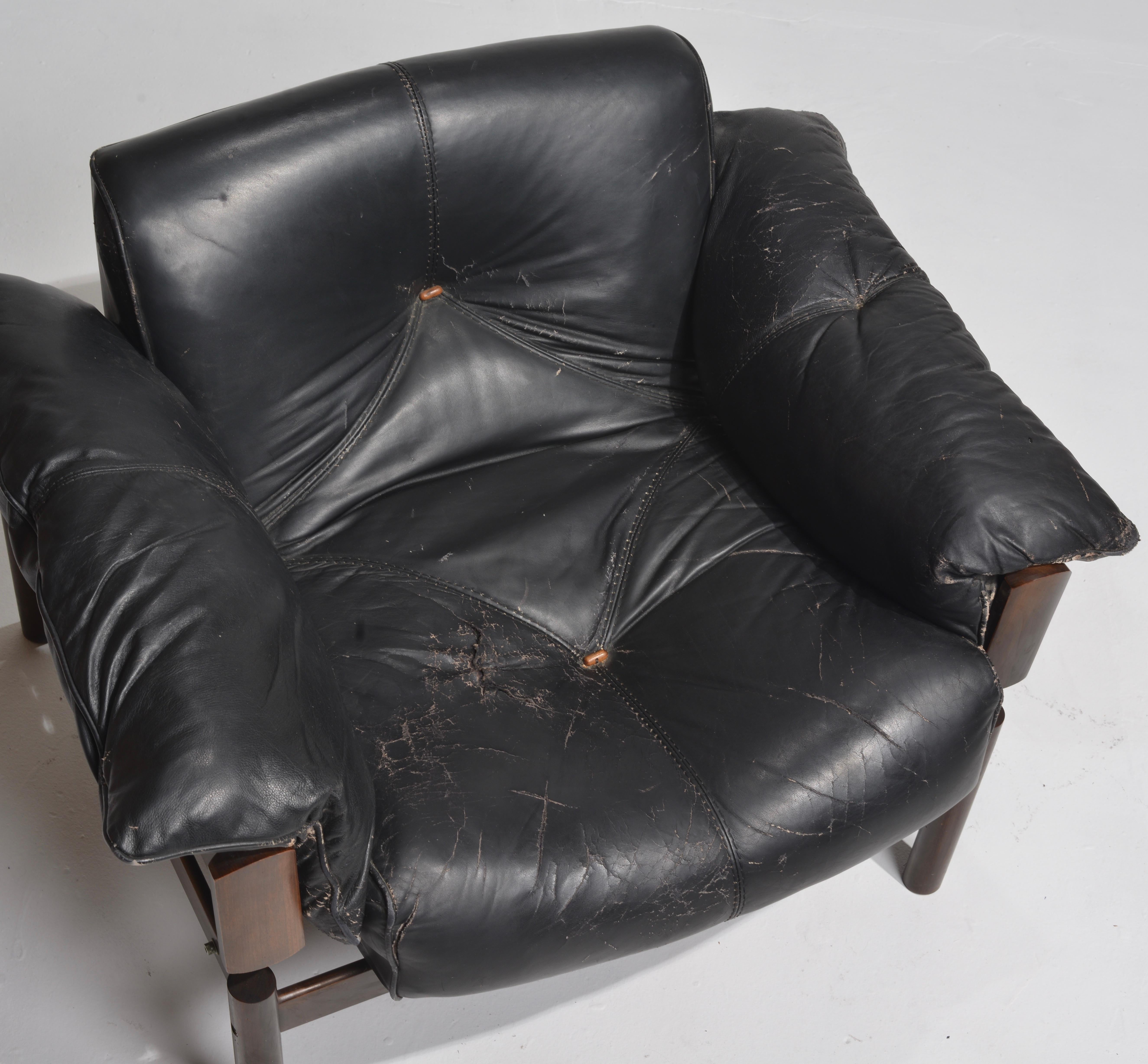 Percival Lafer Brazilian Modernist Rosewood Chair Model MP-013 9