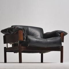 Chaise en bois de rose moderniste brésilien Percival Lafer, modèle MP-013