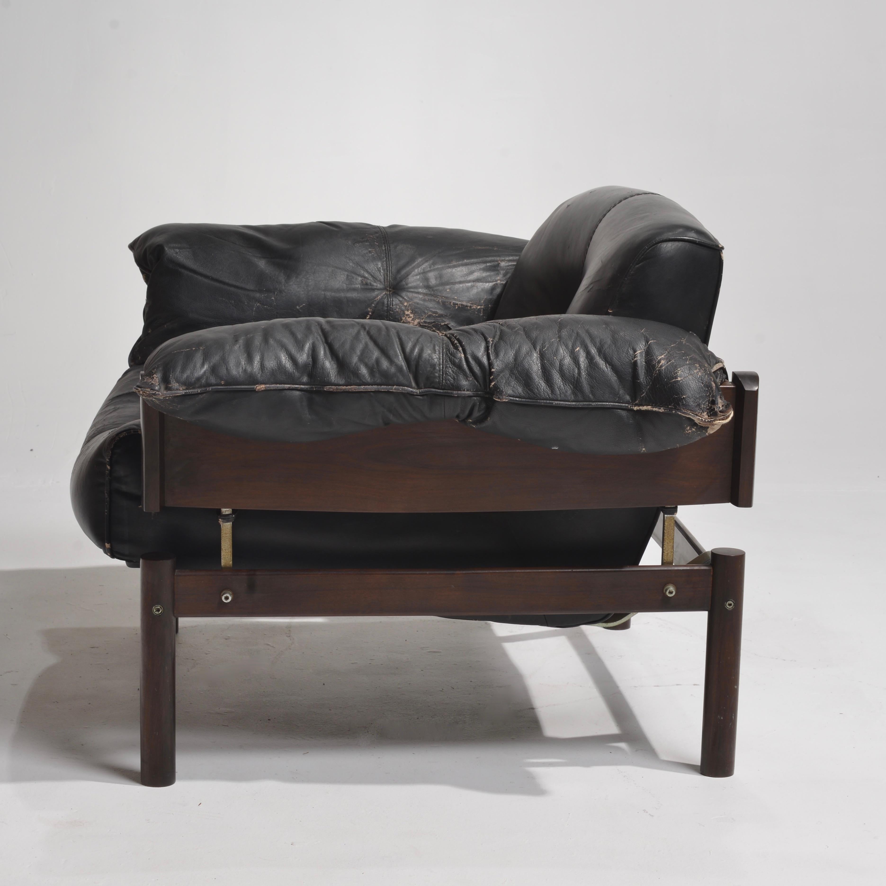 Percival Lafer Brazilian Modernist Rosewood Chair Model MP-013 2