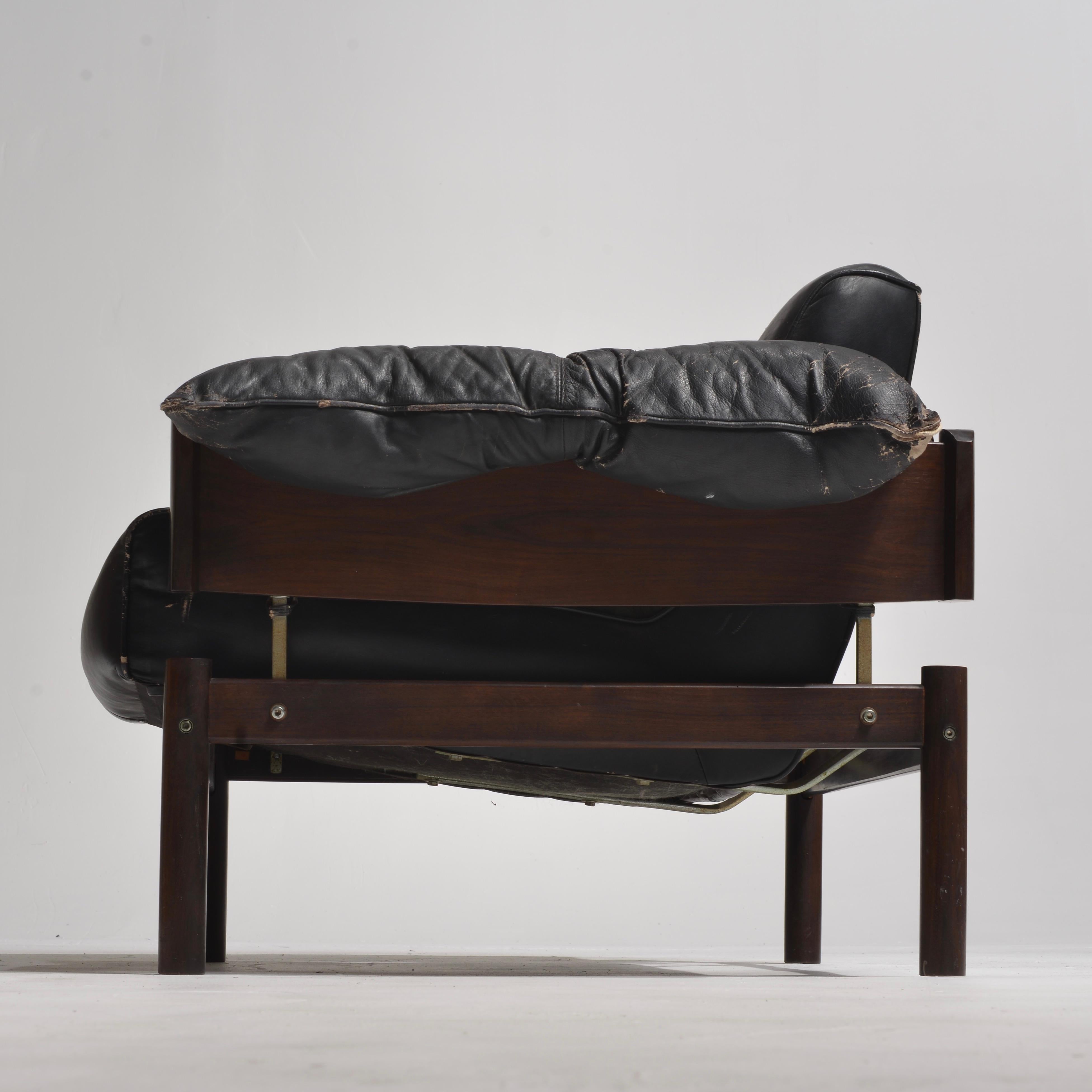 Percival Lafer Brazilian Modernist Rosewood Chair Model MP-013 3