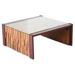 Percival Lafer coffee table in mixed wood Brazil 1960