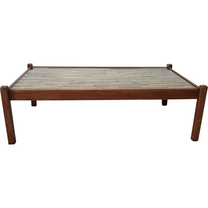 Mid-Century Modern Percival Lafer, Coffee Table, Patchwork Wood, c. 1970 For Sale